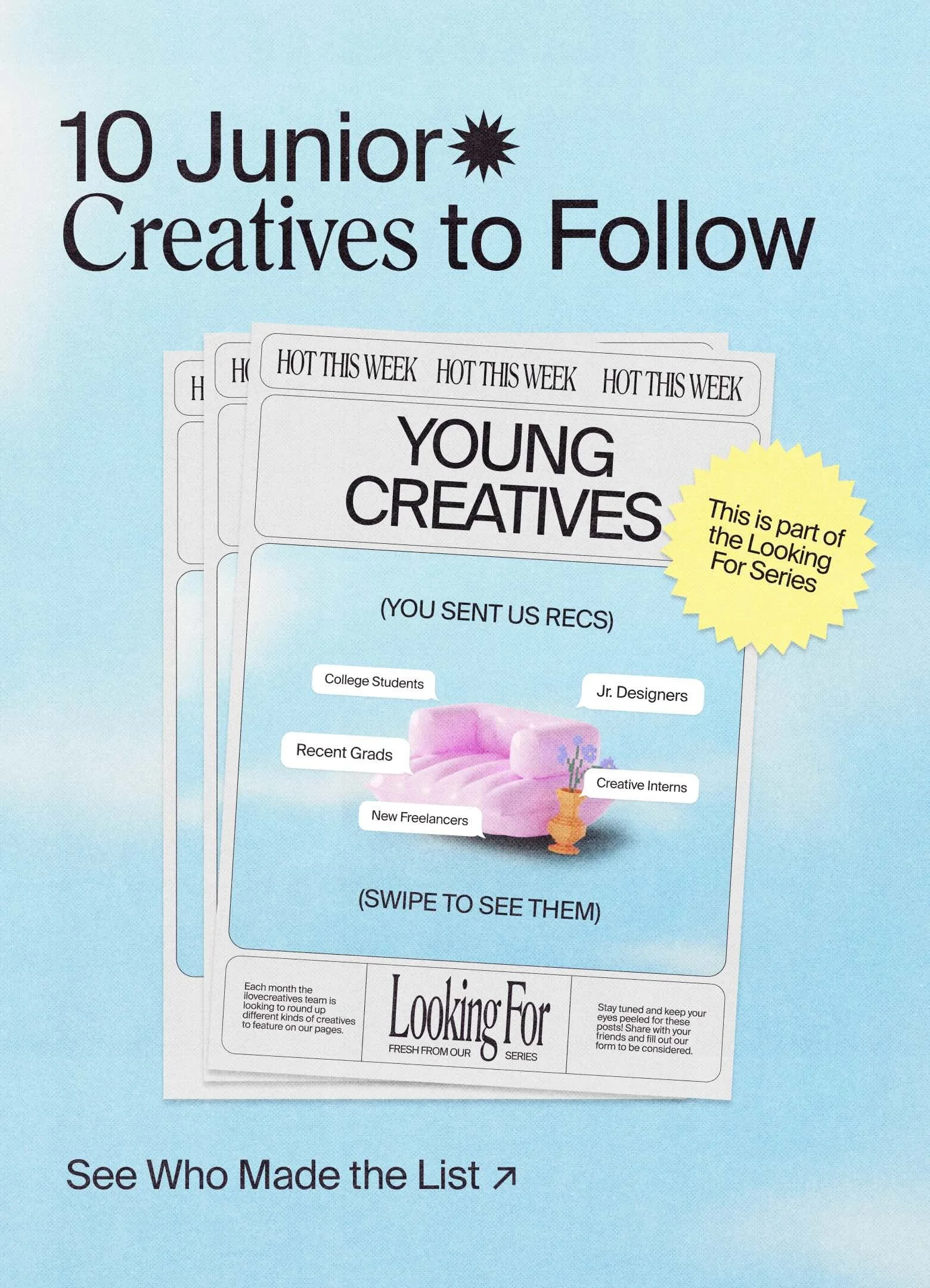 10 Junior Creatives with Inspiring Portfolios 5-22-24