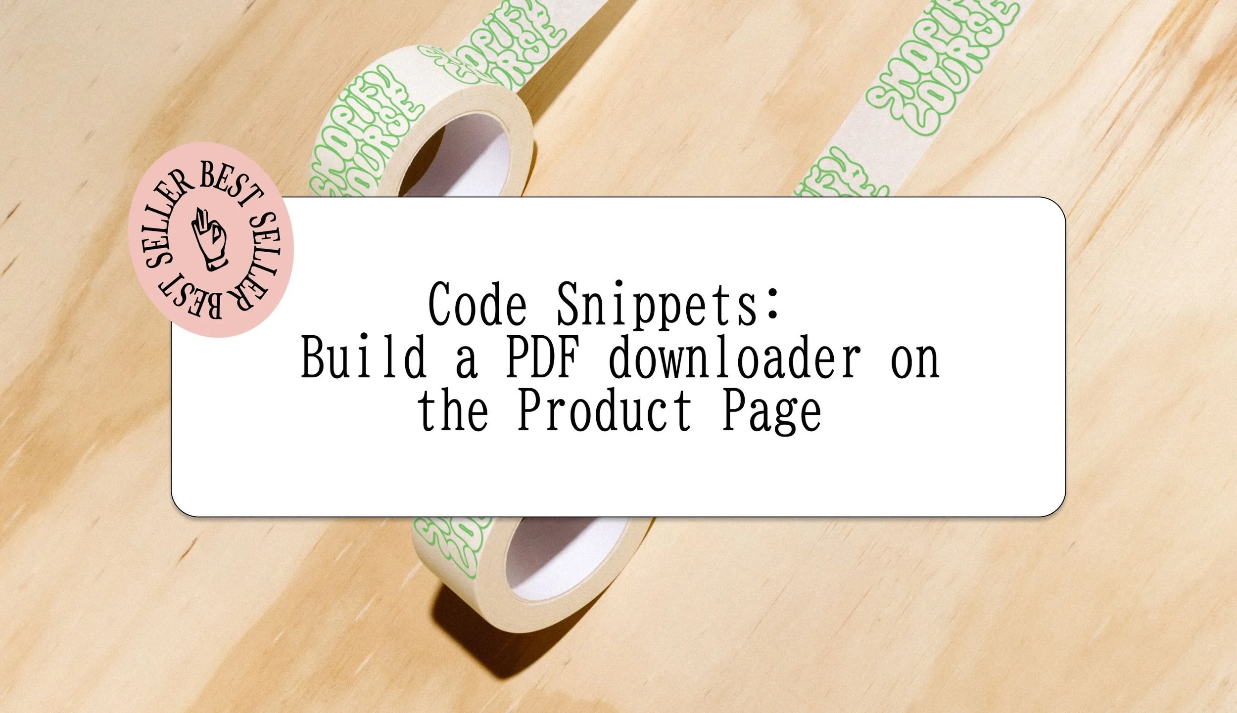 How to build a PDF downloader on the Product Page