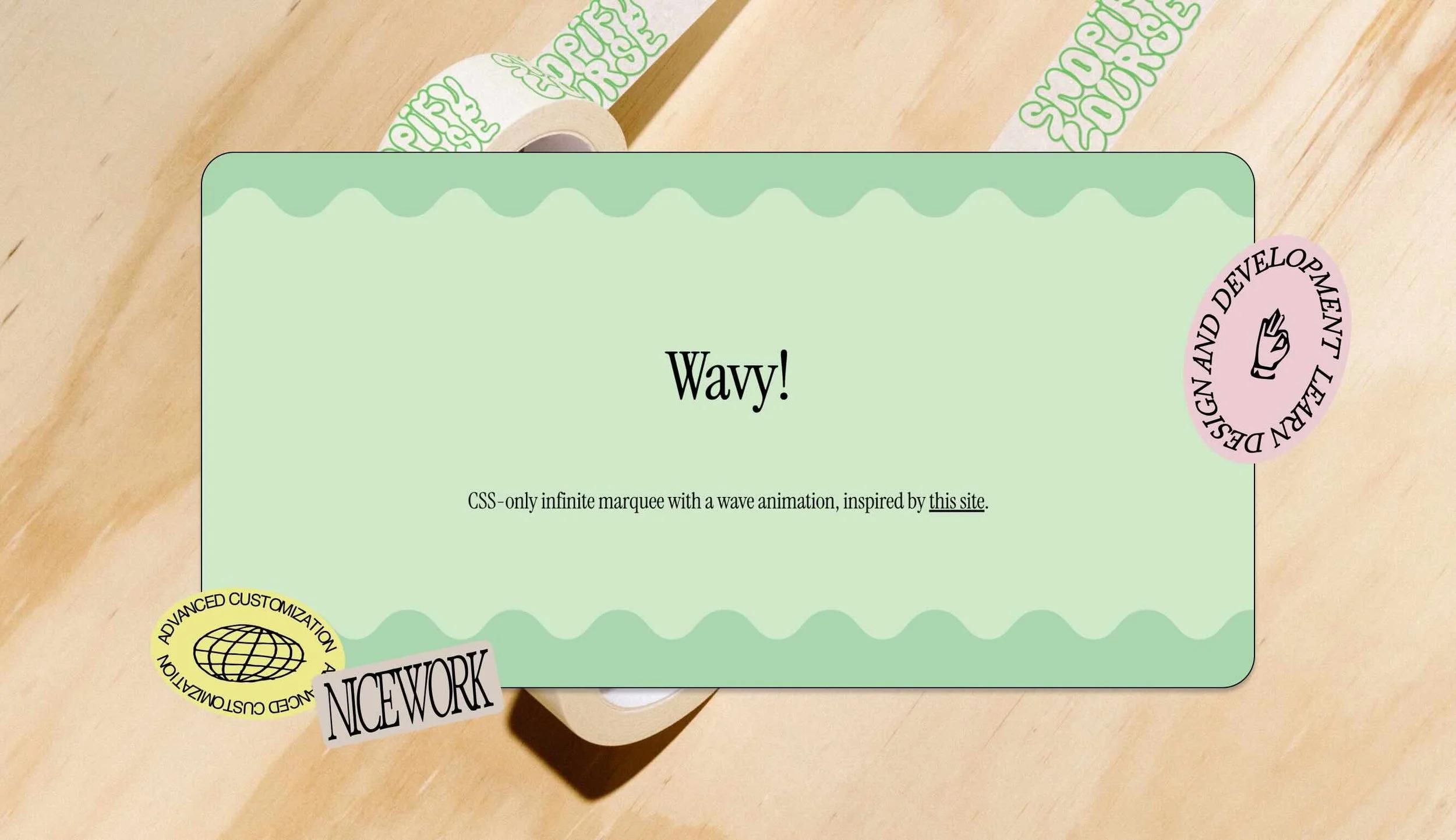 CSS Infinite Wave Marquee
