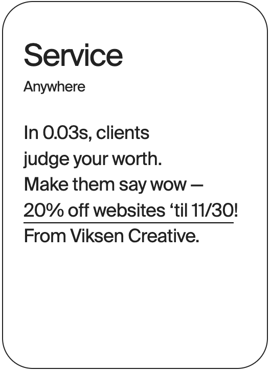 SERVICE ANywhere Viksen Creative 30477