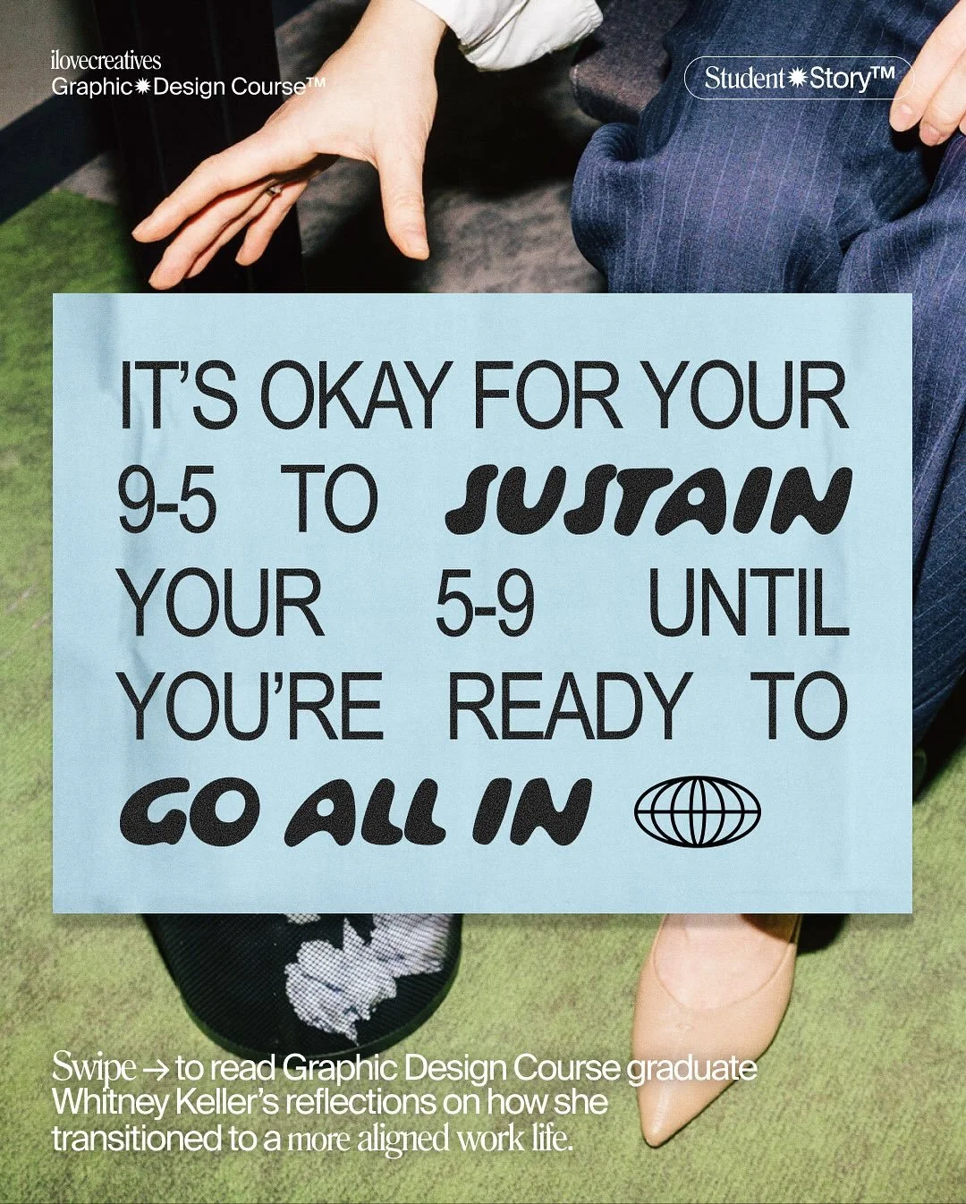 Everyone&rsquo;s transition into a more fulfilling career will look different, and we embrace non-linear paths 1000% 🫶

Swipe to read Graphic Design Course grad Whitney Keller&rsquo;s (@club_whitney) big takeaways post-course, including how the curr