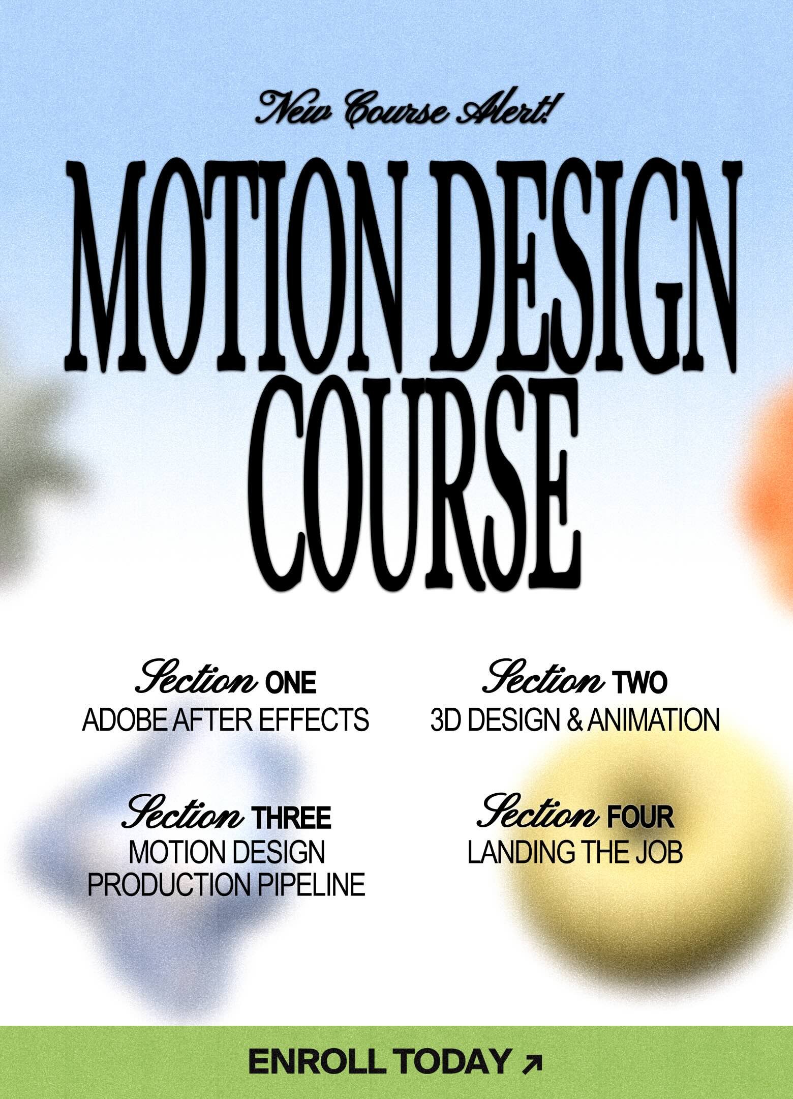 Motion Design Course 11-26-25