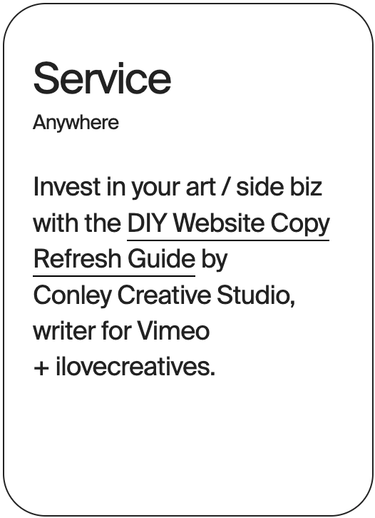 SERVICE Anywhere Conley Creative Studio 30657