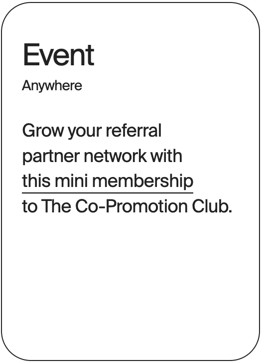 EVENT Anywhere Co-Promotion Club 30682