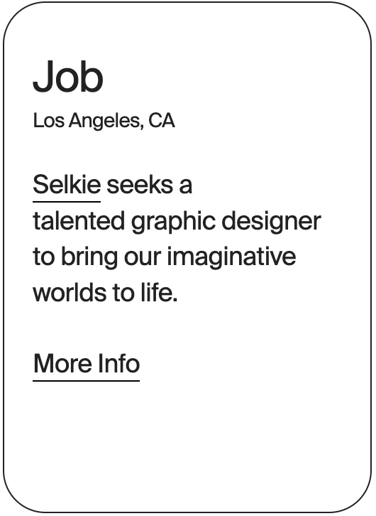JOB Los Angeles Selkie Graphic Designer 30746