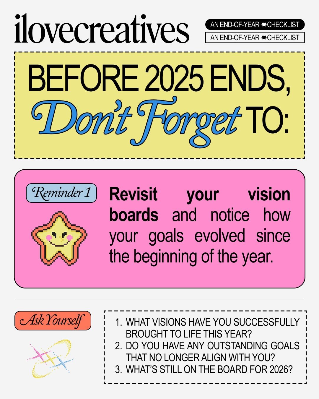 Sending you digital flowers for getting through 2025 💐&nbsp;Swipe to soak in some tender reminders before heading into the new year 🫶

Thank you always for your support and community ✶⋆.˚ We wish you a restful end of the year and a happy holiday se