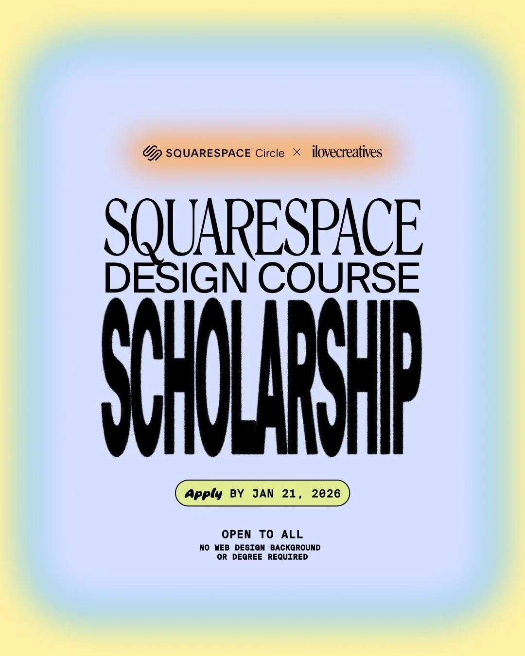 Exciting news to kick off 2026! We are collaborating with @squarespace Circle to offer scholarships for the ilovecreatives Squarespace Design✹Course. We&rsquo;ve been part of the Circle community since 2016! The whole point of Circle is to support cr