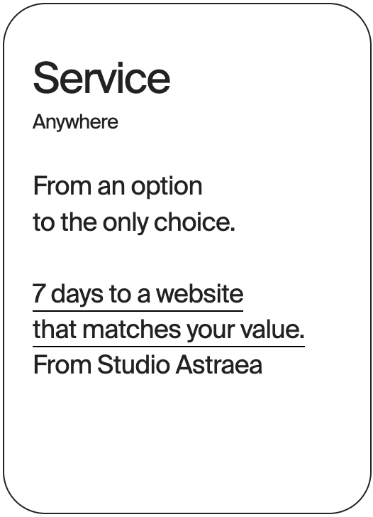 SERVICE Anywhere Studio Astraea 30841