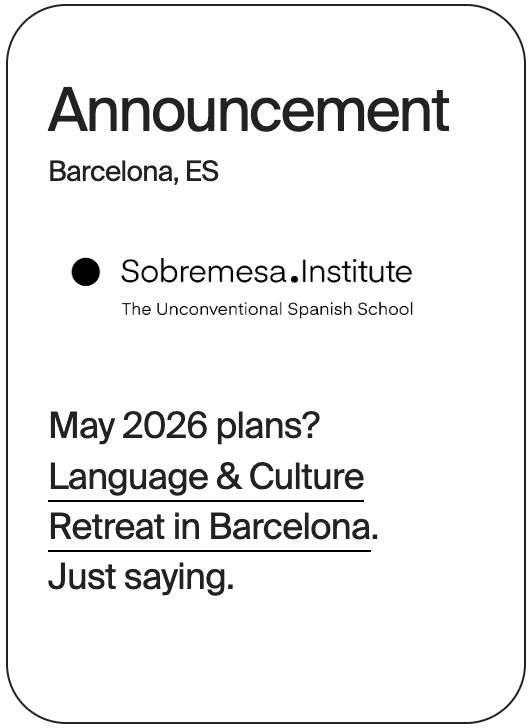 ANNOUNCEMENT Barcelona Sobremesa May 2026 30844