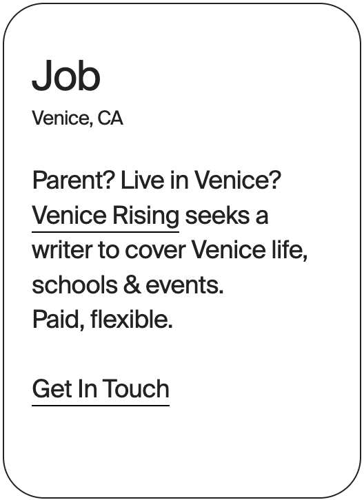 JOB Venice Venice Rising Writer 30867