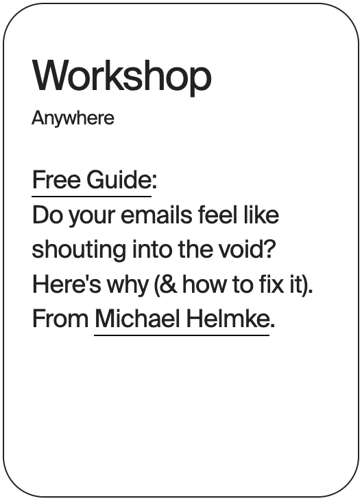 WORKSHOP Anywhere Michael Helmke 30881