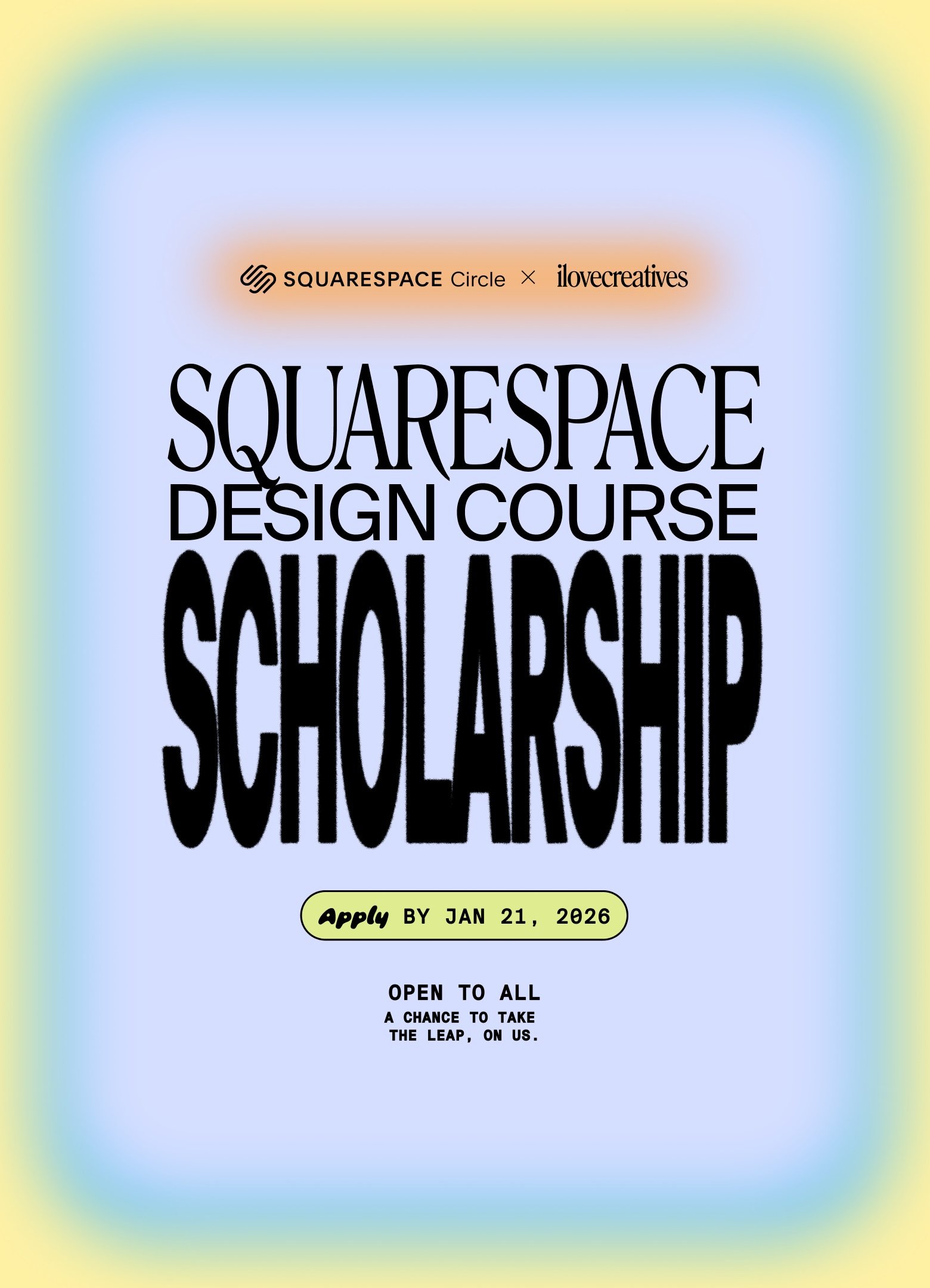 Squarespace Design Course Scholarship 1-6-25