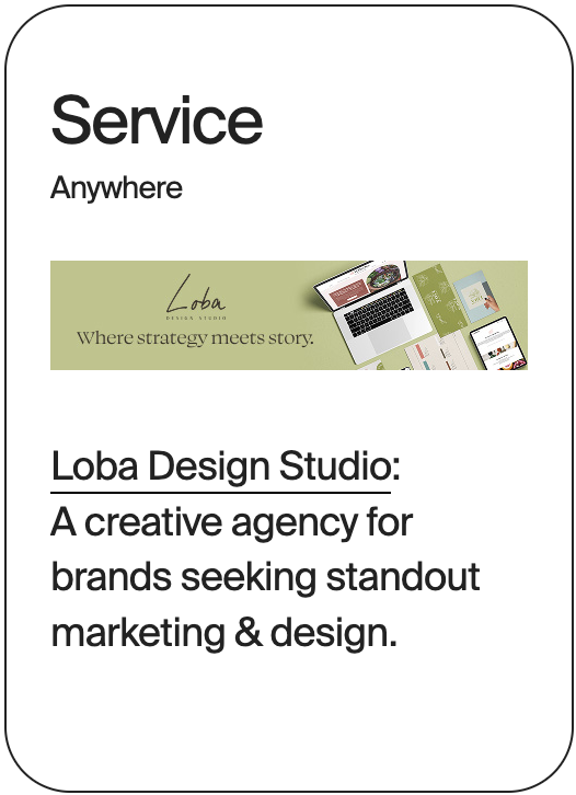 SERVICE Anywhere Loba Design Studio 30935