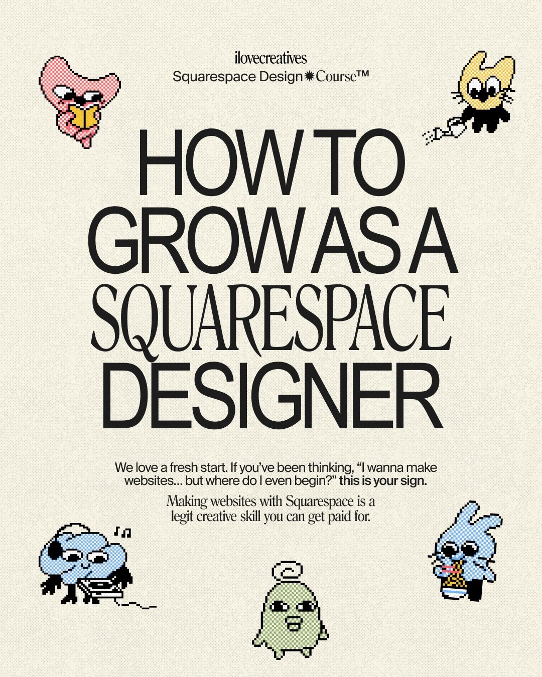 Jumpstart your growth as a Squarespace Designer in these 5️⃣ mighty ways 💪 

Swipe to read how you can make your offerings juicier and more attractive to prospective clients 👀

Wanna learn how to create custom sites from scratch? Comment &ldquo;Squ