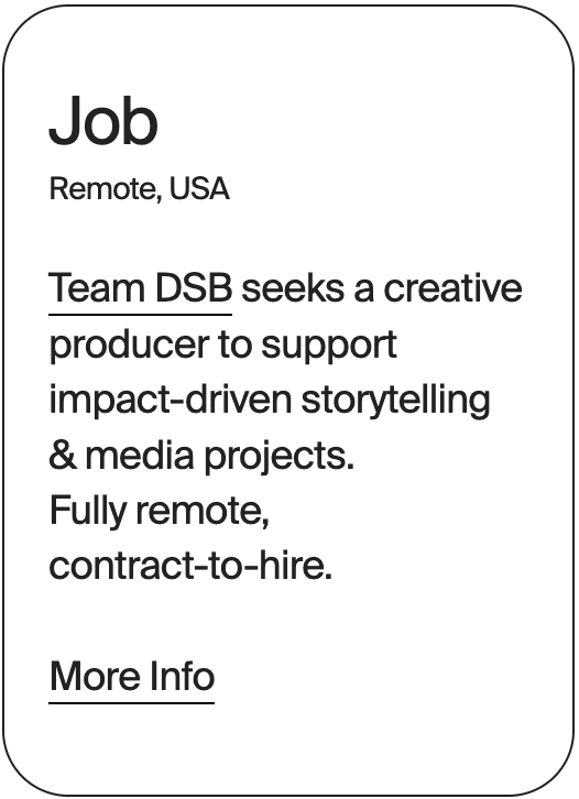 JOB Remote USA Team DSB Creative Producer 31020