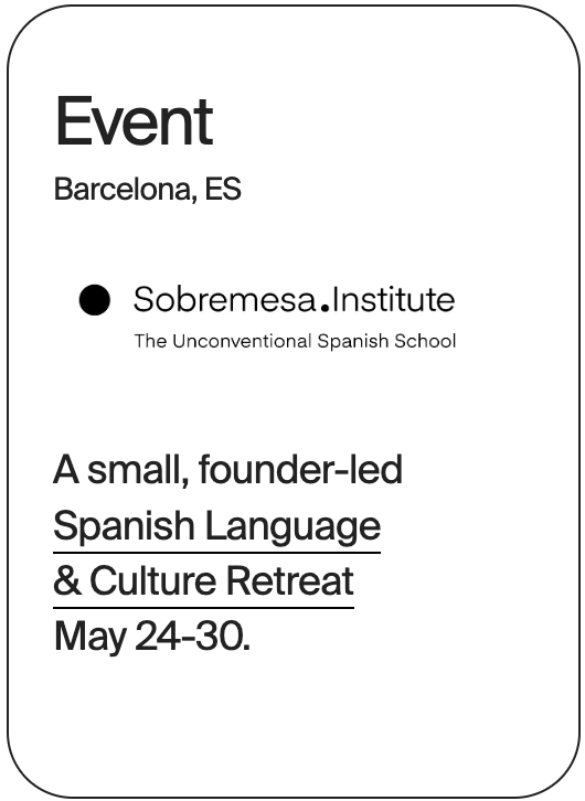 EVENT Barcelona Sobremesa Course 31084