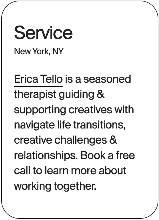 SERVICE New York Erica Tello 31173
