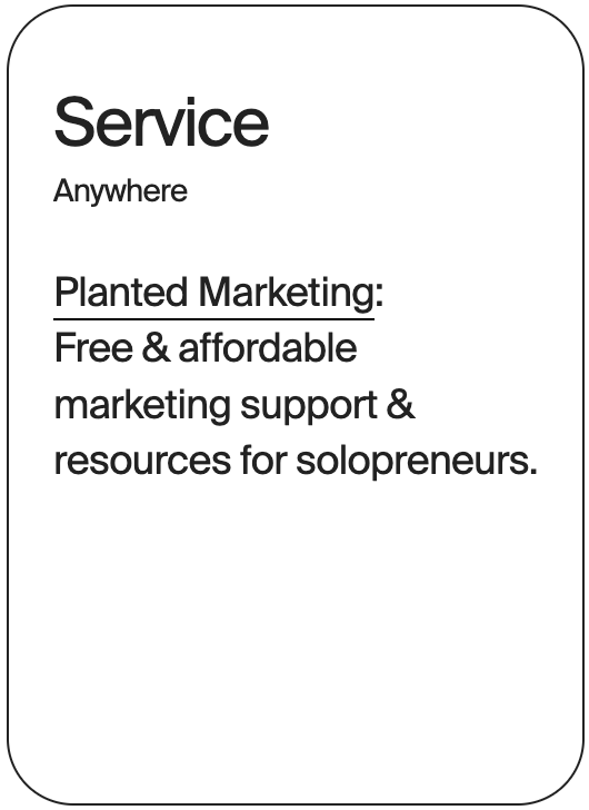 SERVICE Anywhere Planted Marketing 31180