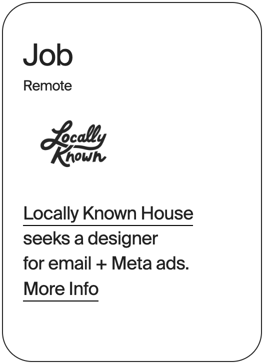 JOB Remote Locally Known House Jr Designer 31204