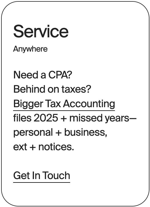 SERVICE Anywhere Bigger Tax Accounting 31226