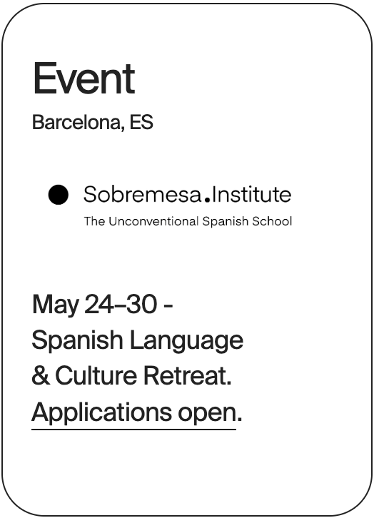 EVENT Barcelona Sobremesa Course 31276