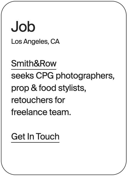 JOB Los Angeles Smith&amp;Row CPG Photography 31347