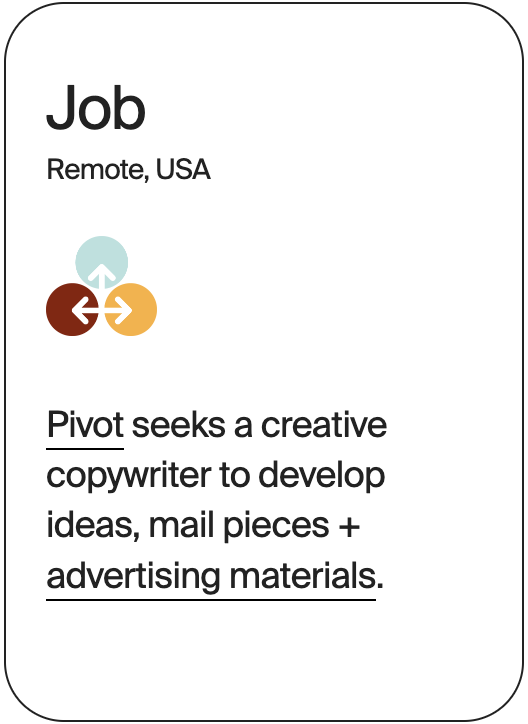 JOB Remote The Pivot Copywriters 31348