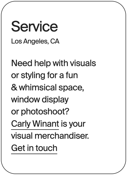 SERVICE Los Angeles Carly Winant 31387