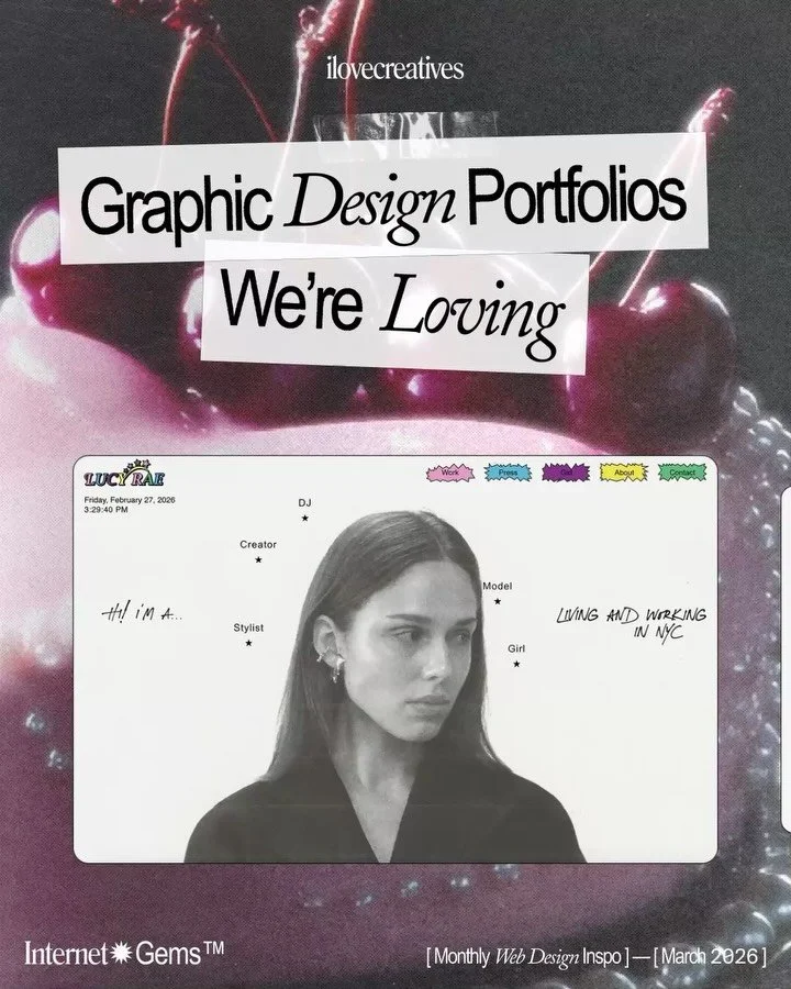 Swipe to get into our recent graphic design portfolio faves 🏅

Featured Sites:

Sebin Jeon, Designed &amp; Developed by @seb.in
Brianne Poulinet, Designed &amp; Developed by @brianne.psd
Ofri Colada, Designed by Ofri Cohen
Postcards Mono Studio, Des