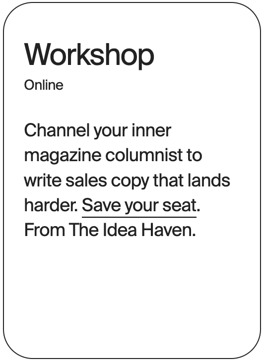 WORKSHOP Online The Idea Haven 31418