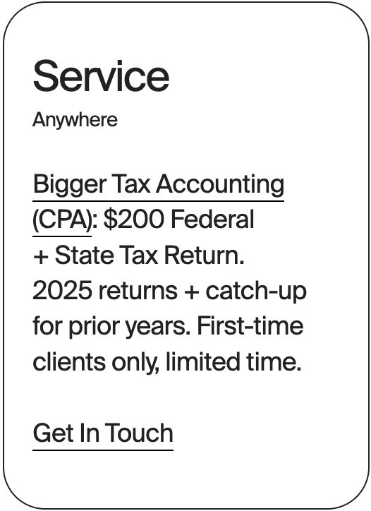 SERVICE Anywhere Bigger Tax Accounting 31381