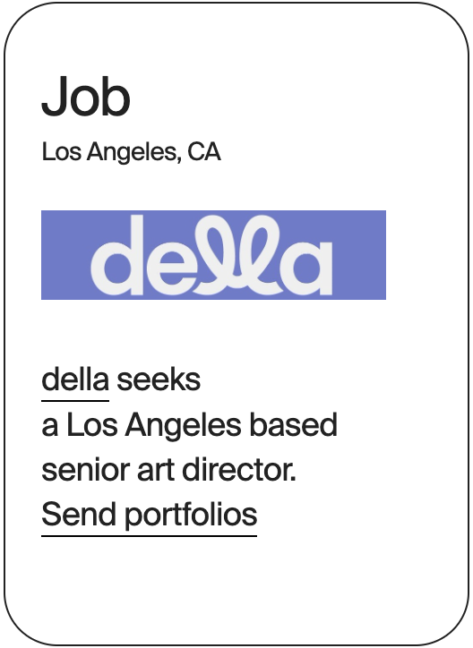 JOB Los Angeles Della Senior Art Director 31552