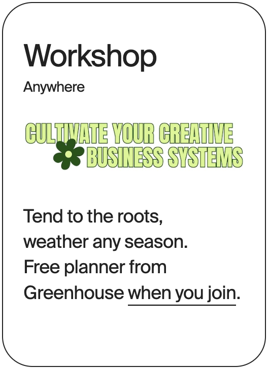 WORKSHOP Anywhere Greenhouse Creative 31626