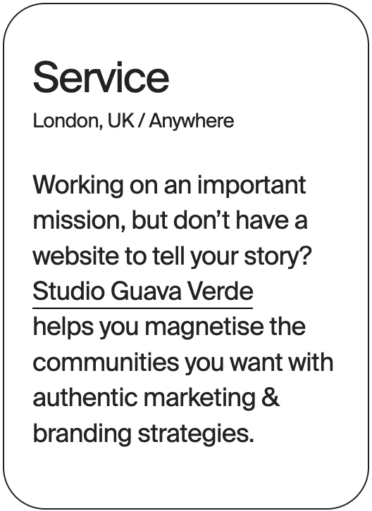 SERVICE London Anywhere Studio Guava Verde 31643