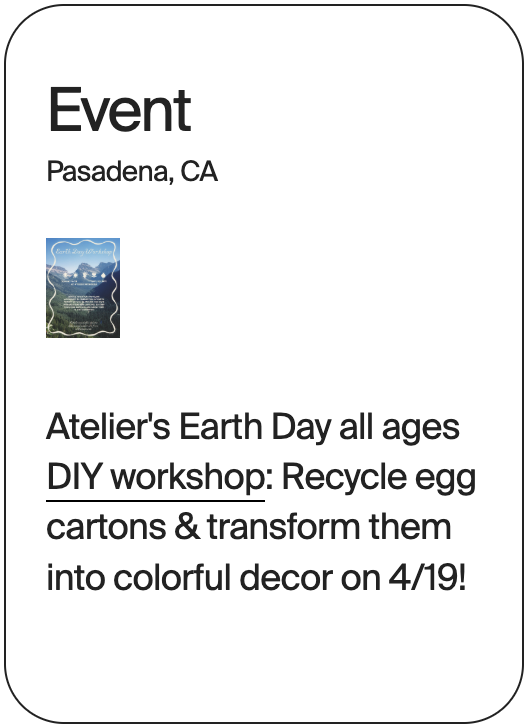 EVENT Pasadena Atelier Earth Day 31649