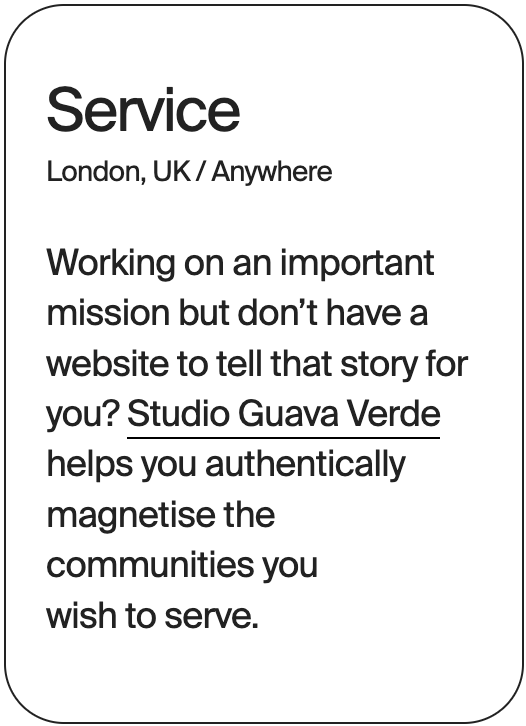 SERVICE London Anywhere Studio Guava Verde 31643