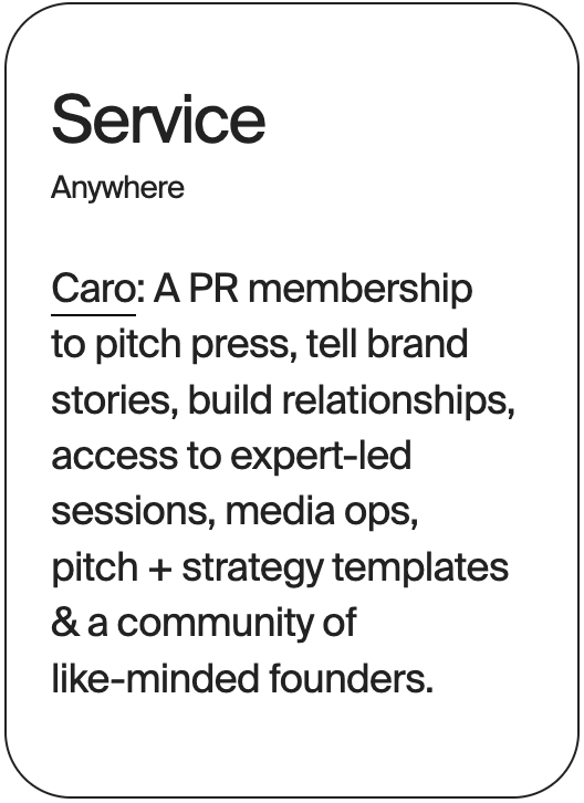 SERVICE Anywhere Caro 31671