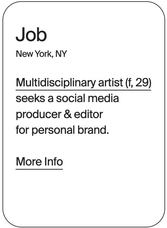 JOB New York Sara Jin Li Social Producer 31680