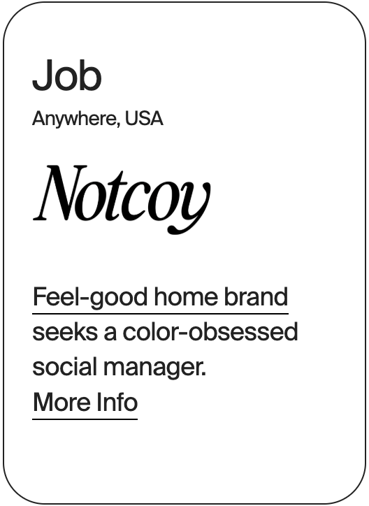 JOB USA Notcoy Social Media Manager 31685