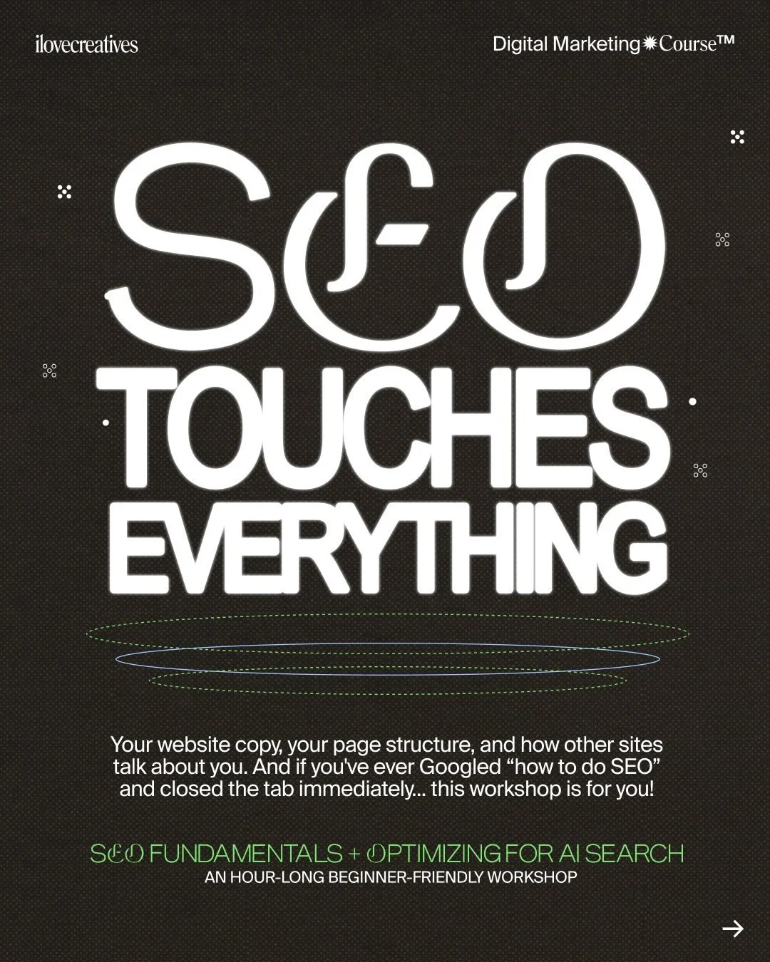 If you want to be a well-rounded marketer, you can&rsquo;t avoid SEO forever&hellip; 👉👈

We&rsquo;re hosting an SEO Fundamentals workshop with Jessica Baker, a digital marketing strategist who&rsquo;s worked with clients such as PetSmart, Ripple, a