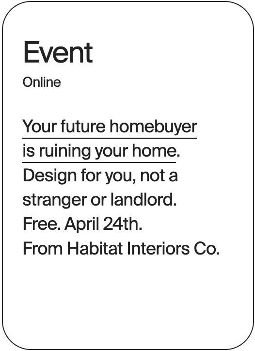 EVENT Online Habitat Interiors 31689