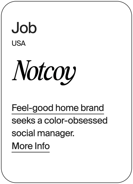 JOB USA Notcoy Social Media Manager 31685