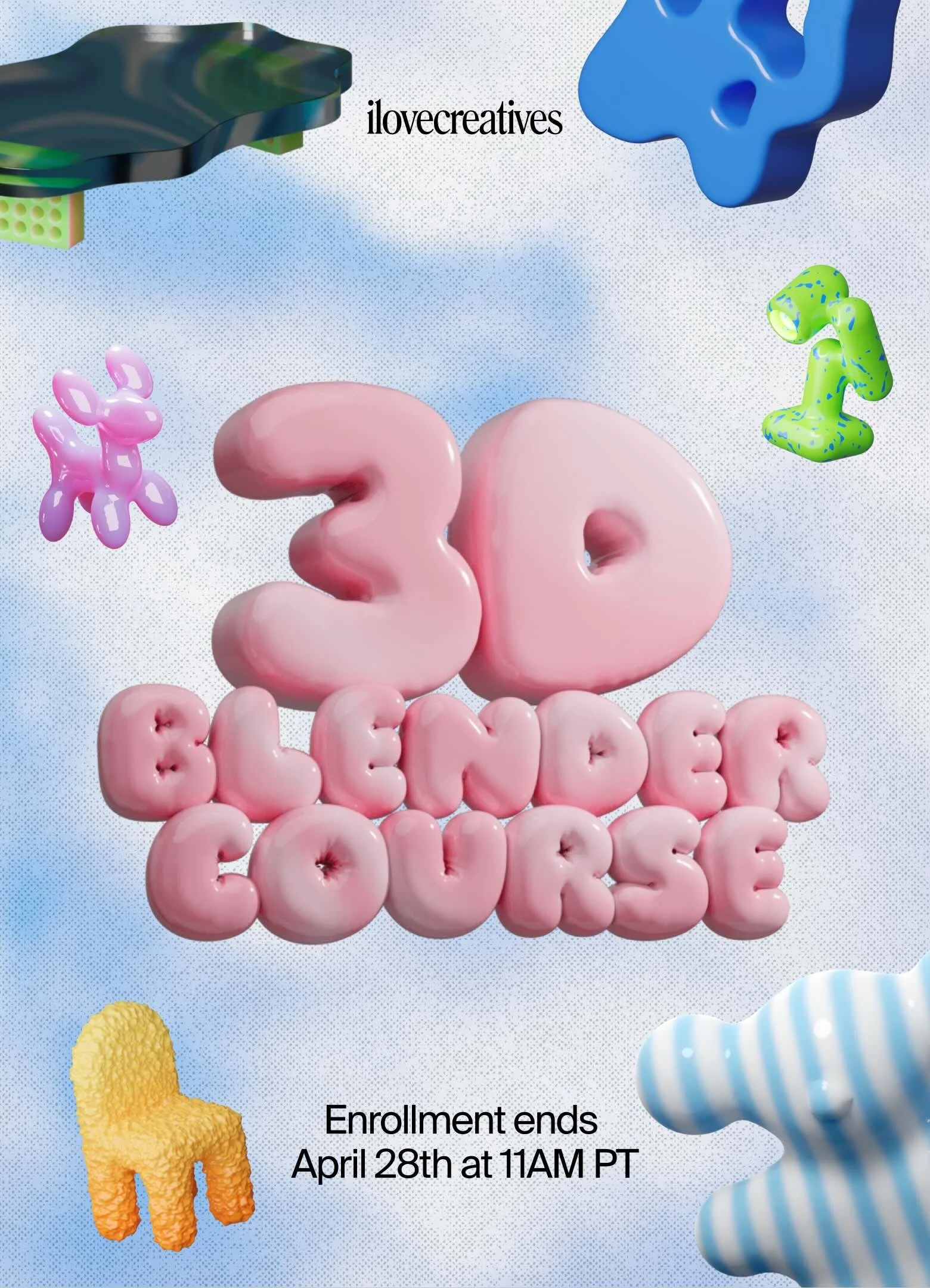 3D Blender Course  4-22-26