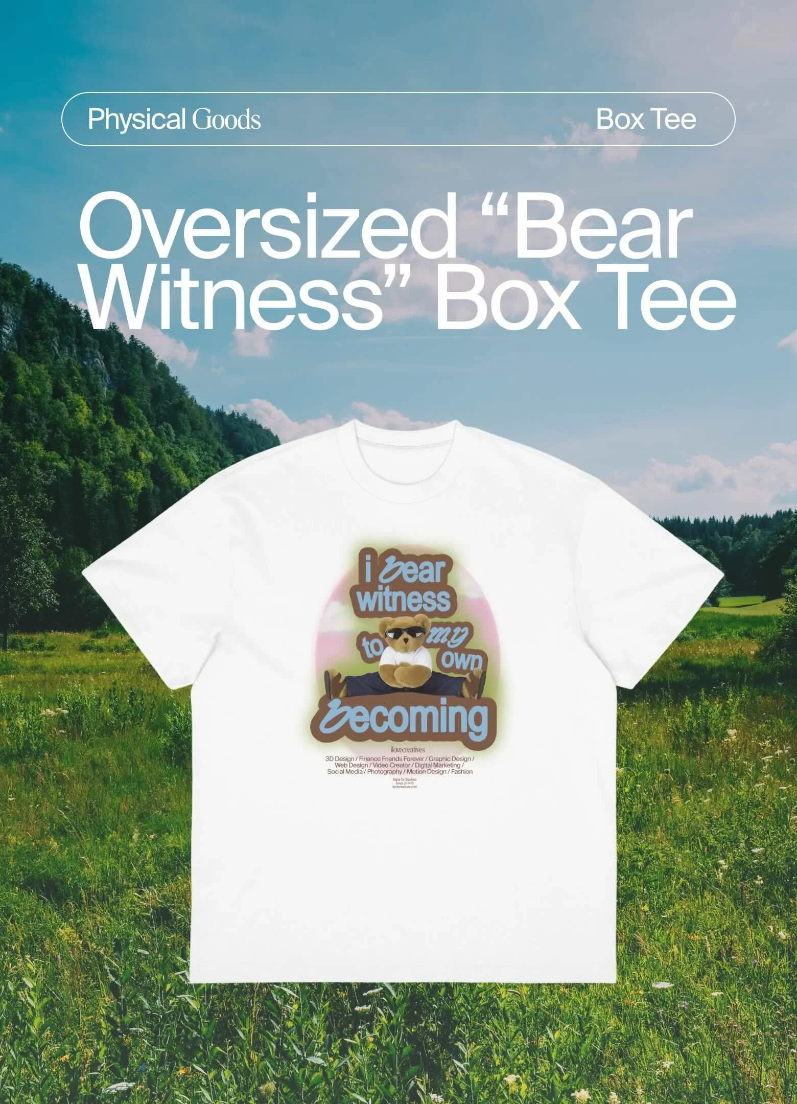 Oversized “Bear Witness” Box Tee 4-22-26