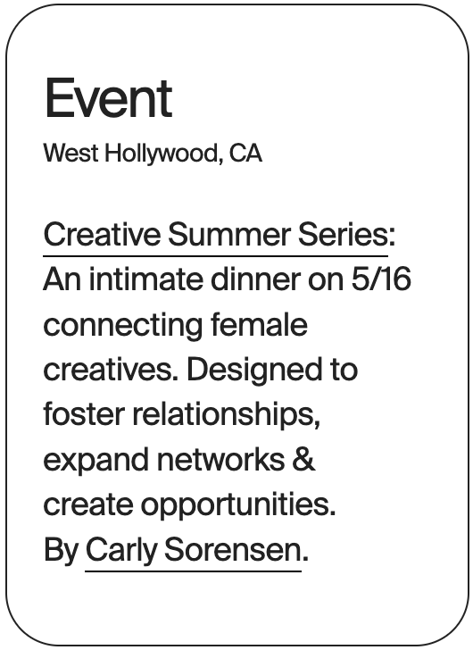 EVENT West Hollywood Creative Summer Carly Sorensen 31736