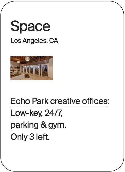 SPACE Los Angeles Echo Park Creative Spaces 31823