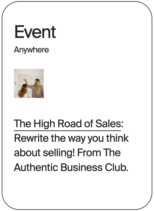 EVENT Anywhere Authentic Business Club 31844