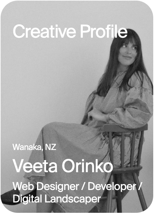 CREATIVE PROFILE New Zealand Veeta Orinko