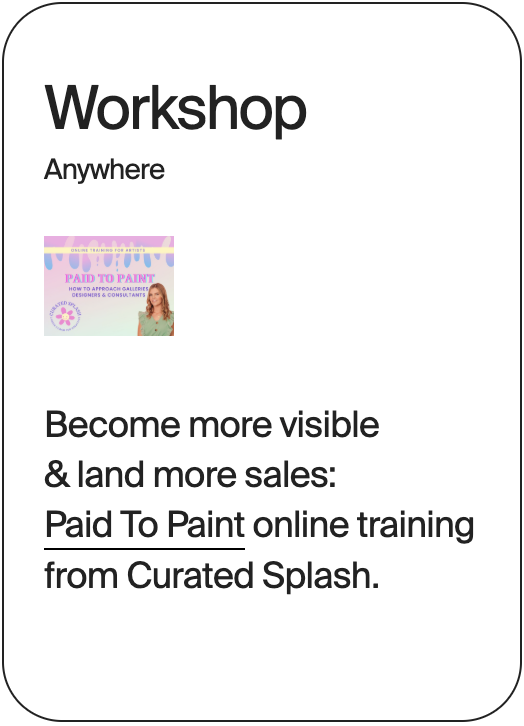 WORKSHOP Anywhere Curated Splash Paid to Paint 31831