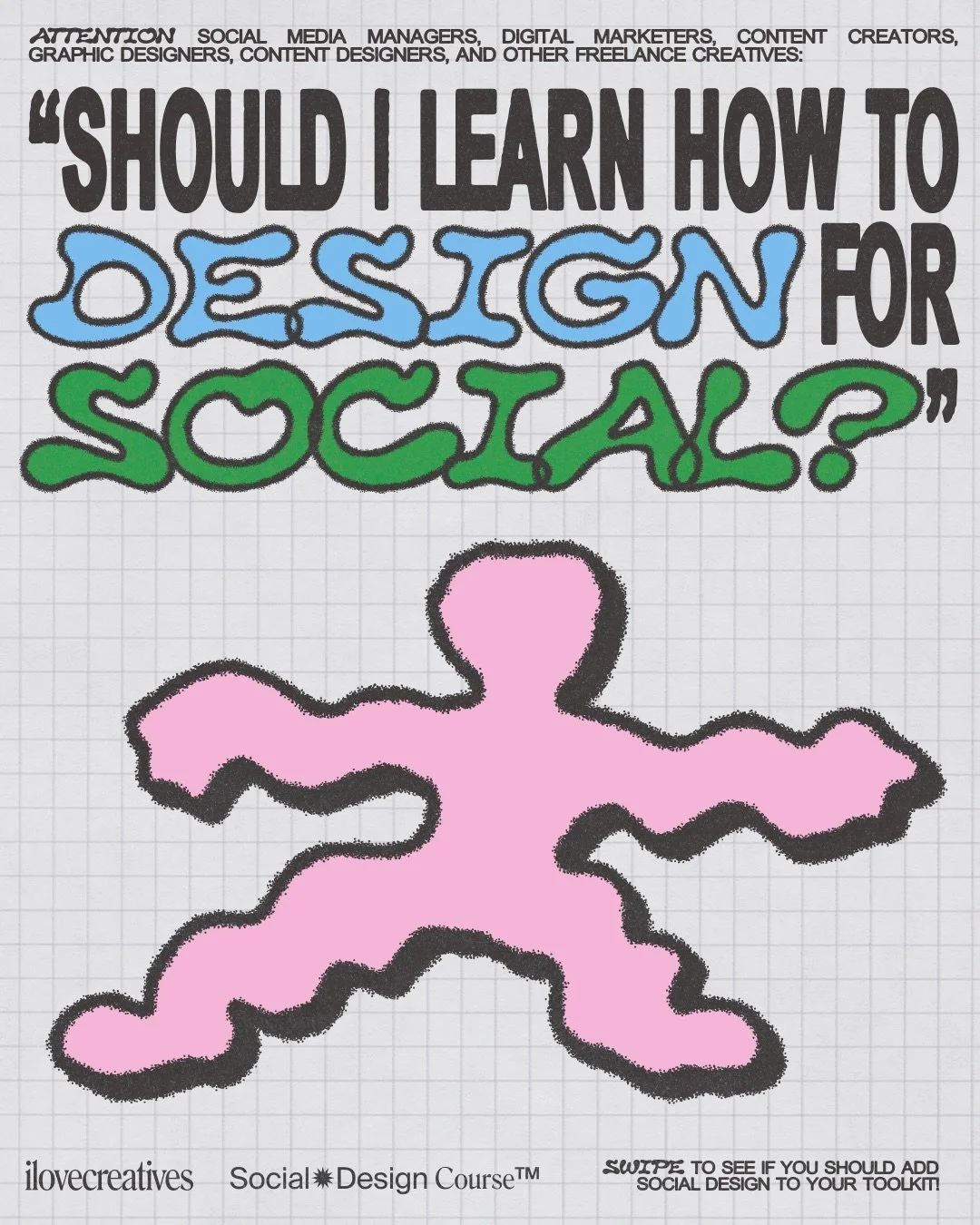 At the end of the day, every team needs someone who can do GOOD social design 🫣&nbsp;

Head to linkinbio or comment &ldquo;social,&rdquo; and we&rsquo;ll DM you the link to explore the course and enroll 🖍️